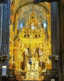 The altar of the Cathedral of Santiago de Compostela